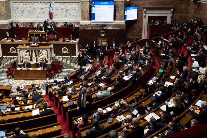 December 11, 2023, Paris, France, France: French deputy Benjamin Lucas attends a debate on the draft law to control immigration at the National Assembly.