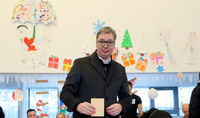 El presidente de Serbia, Aleksandar Vucic