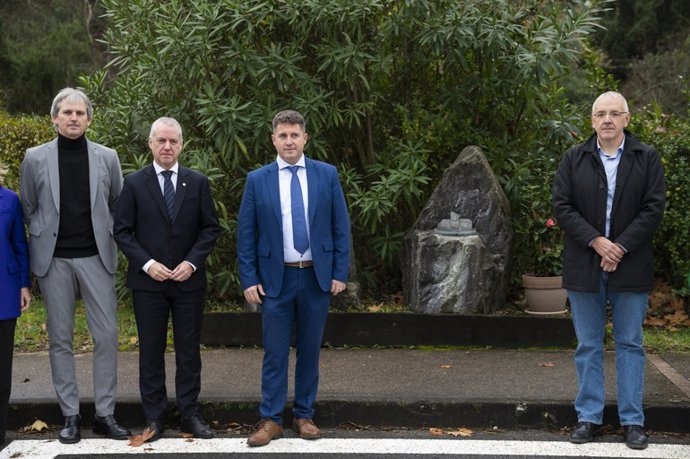 El Lehendakari, Iñigo Urkullu, recuerda al empresario Joxe Mari Korta, asesinado por ETA, en Zumaia (Gipuzkoa)