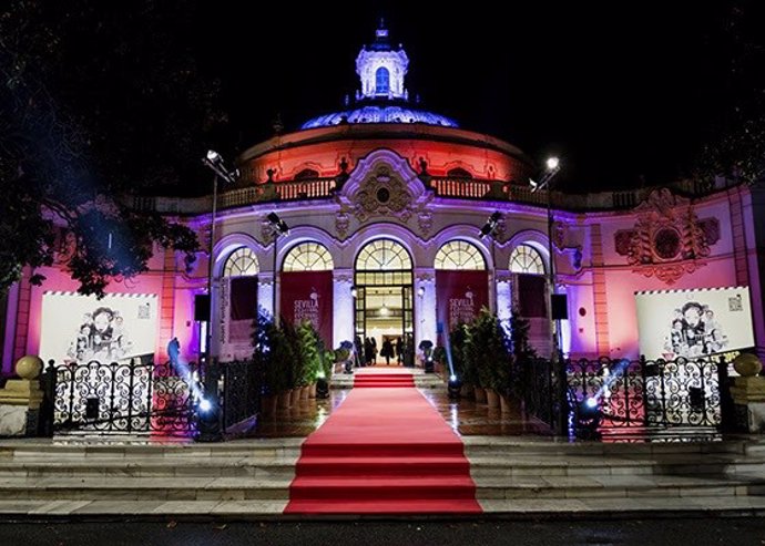 Archivo - Fachada del Casino de la Exposición de Sevilla.