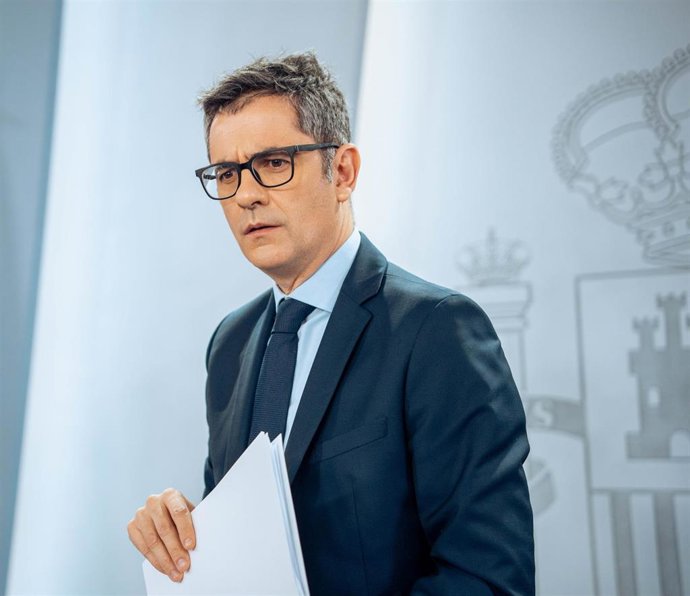 El ministro de la Presidencia, Relaciones con las Cortes y Justicia, Félix Bolaños