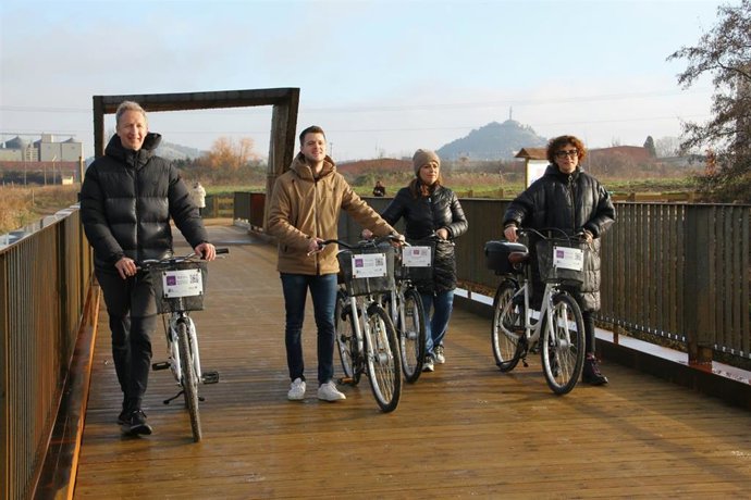 Inauguración de las obras del puente sobre el río Carrión y el Camino de San Román.