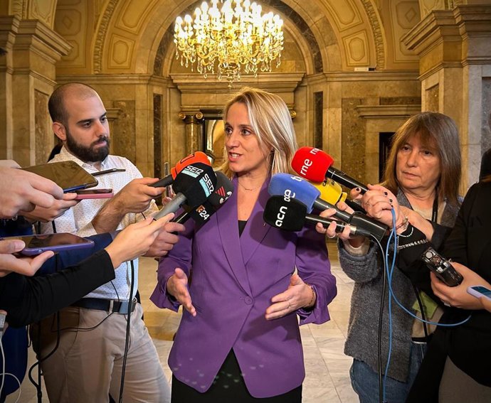 La consellera de Economía y Hacienda de la Generalitat, Natlia Mas.