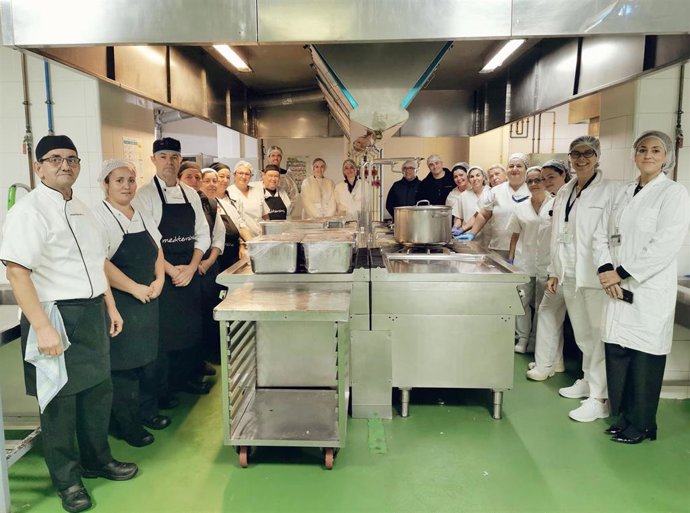 Cocina del Hospital de Valme, en Sevilla.