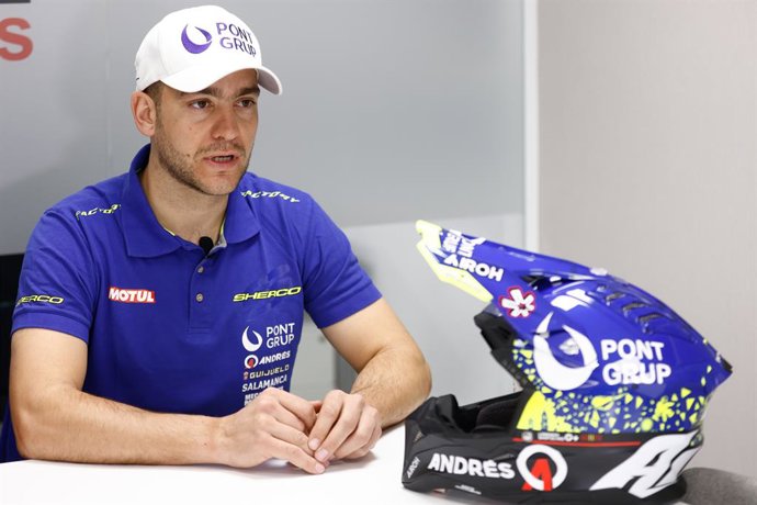 Lorenzo Santolino attends during an interview for Europa Press prior the Dakar 2024 at Europa Press headquarters on December 19, 2023, in Madrid, Spain.