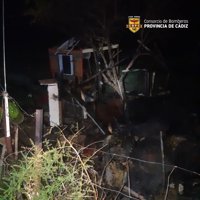Herido grave con quemaduras en el 70% de su cuerpo un hombre al explotar una choza en Arcos (Cádiz)