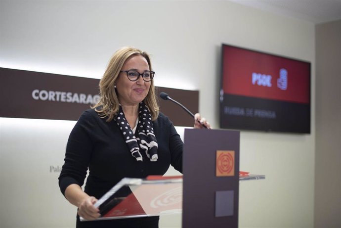 La portavoz del PSOE Aragón, Mayte Pérez.
