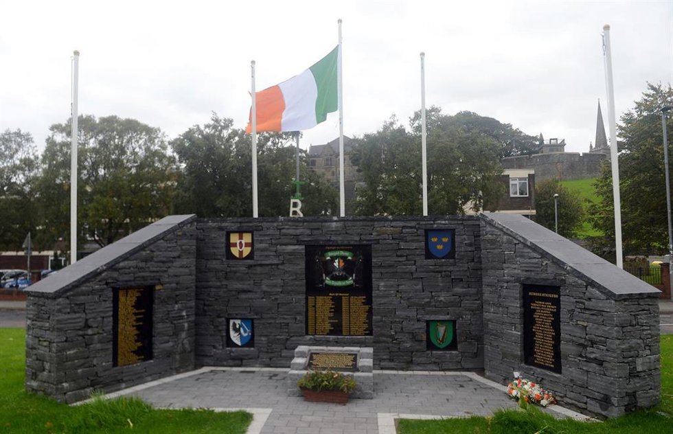 Archivo - October 3, 2022, DUBLIN, IRELAND: 20221003: The People's Monument in the predominately Catholic neighborhood known as the Bogside in Derry, Northern Ireland, commemorates individuals and groups that supported Irish unification and the republic
