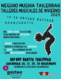 Talleres musicales de invierno en Álava