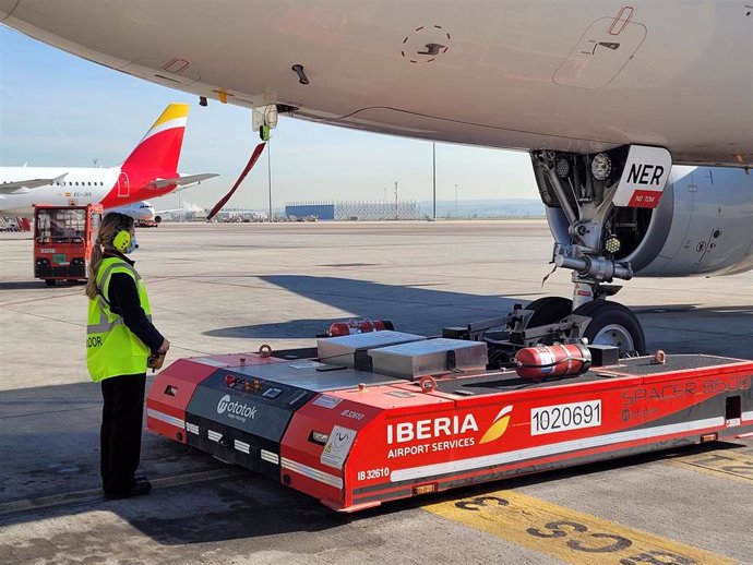 Archivo - Iberia Airport Services.