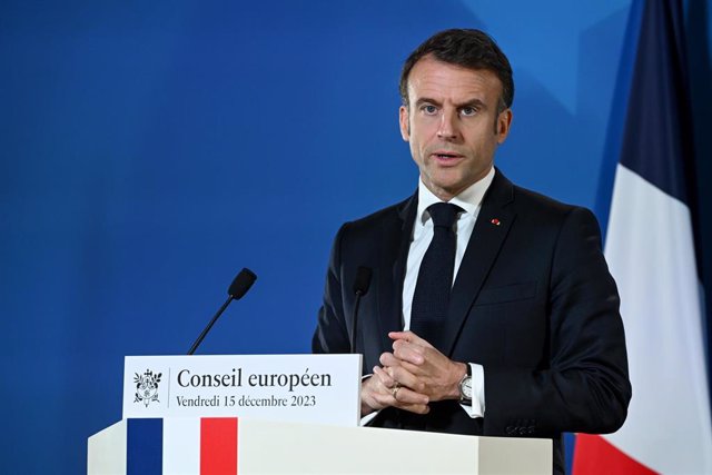 El presidente francés, Emmanuel Macron 