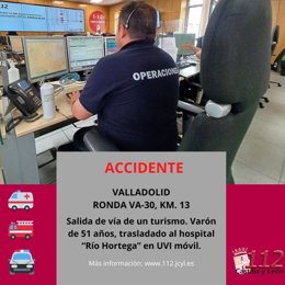 Gráfico elaborado por el 112 con datos sobre el accidente ocurrido en la VA-30