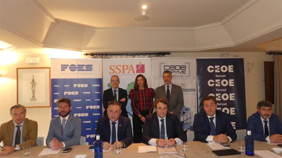 Reunión de las patronales de Cuenca, Soria y Teruel