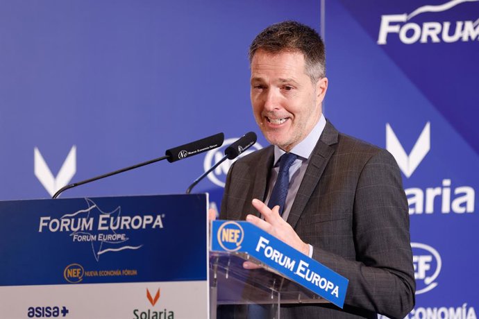 Archivo - Bernd Reichart attends during the Desayuno Informativo del Forum Europa with Bernd Reichart about Superliga celebrated at Hotel Ritz on december 16, 2022, in Madrid, Spain.