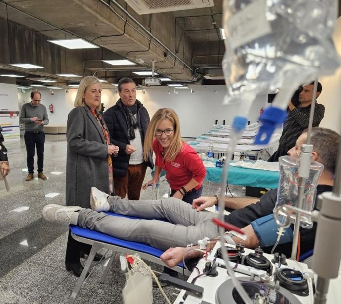 Visita a la campaña de donación en la estación de Colón de Metrovalencia