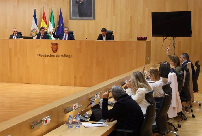 Imagen de archivo de un Pleno de la Diputación provincial de Málaga.
