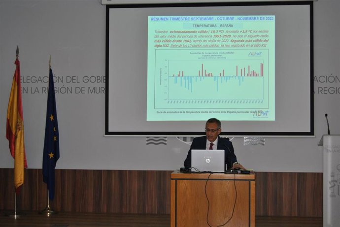 El delegado Territorial de Agencia Estatal de Meteorología (Aemet), Juan Esteban Palenzuela