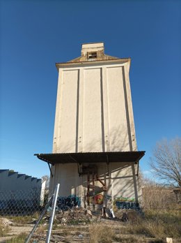 Antiguo silo de la estación de ferrocarril de Guadalajara
