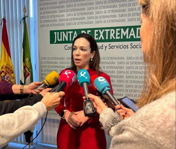 La consejera de Salud y Servicios Sociales, Sara García Espada, en declaraciones a los medios