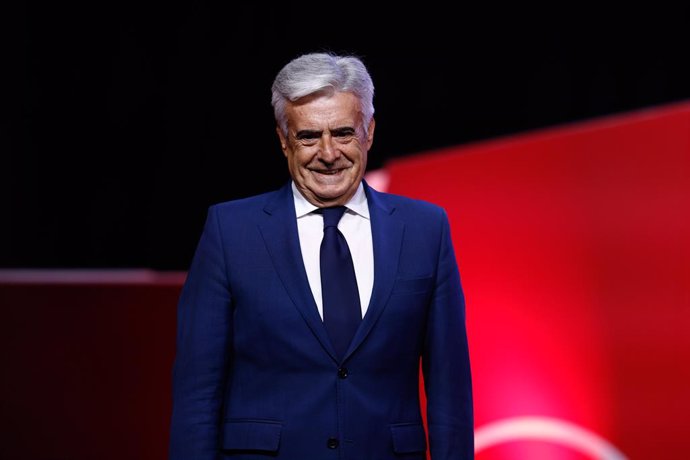 Archivo - Pedro Rocha, President of Spanish Football Federation RFEF, during the Montse Tomes Official Presentation and First List as Absolute National Coach of Spain Women Team at Ciudad del Futbol on September 18, 2023, in Las Rozas, Madrid, Spain.