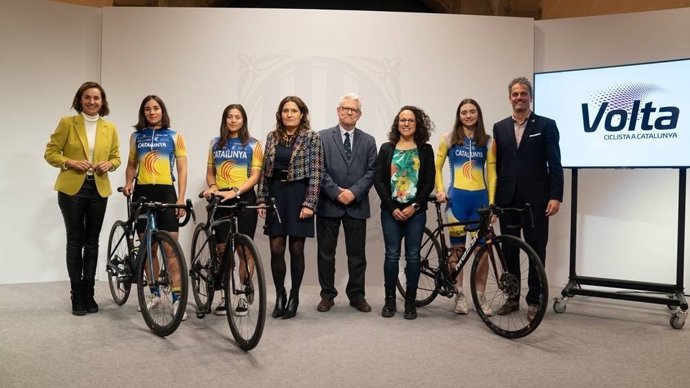 Presentación de la primera Volta a Catalunya Femenina, prueba femenina de tres etapas que se disputará del 7 al 9 de junio de 2024