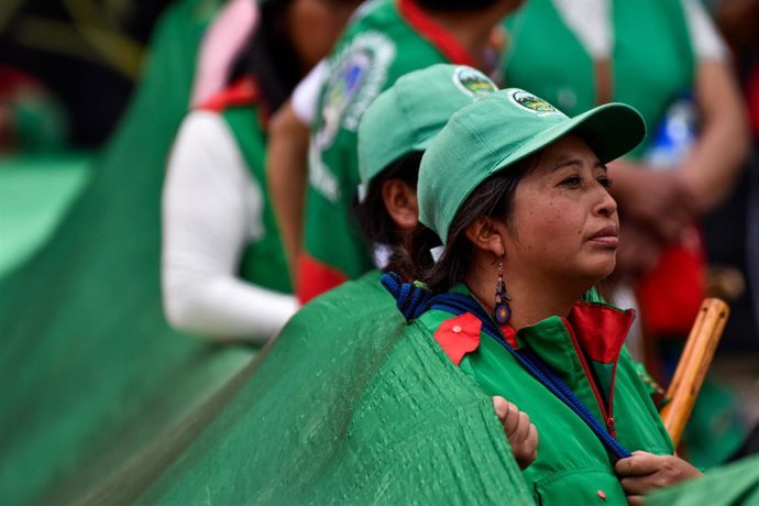 Archivo - Movilización indígena a favor de las reformas del Gobierno de Gustavo Petro (imagen de archivo).