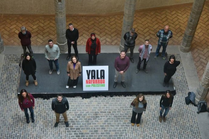 Presentación de la plataforma 'Yala, Nafarroa con Palestina'