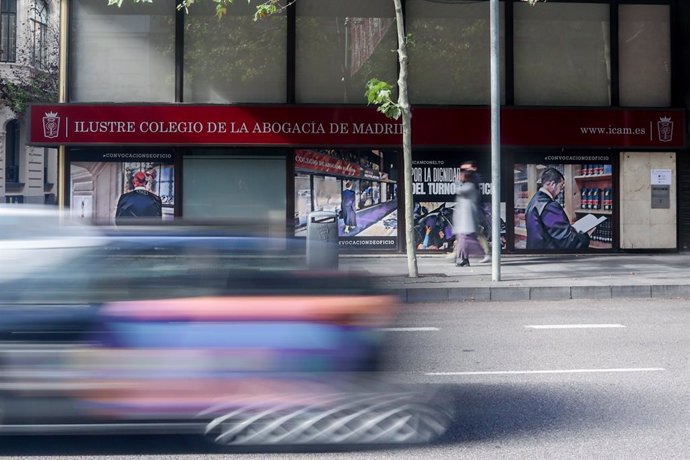 Archivo - Fachada del Colegio de la Abogacía de Madrid (ICAM), a 5 de noviembre de 2023, en Madrid (España). El Colegio de la Abogacía de Madrid (ICAM) ha presentado esta semana para el próximo ejercicio, un presupuesto equilibrado en 31,5 millones de e