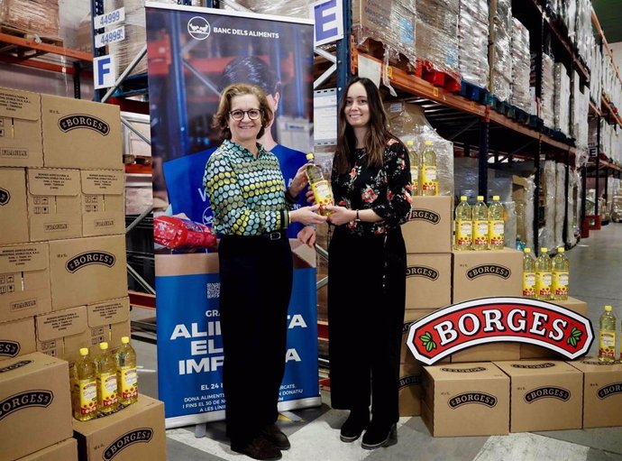 Borges International Group dona 15.000 litros de aceite al Banc dels Aliments