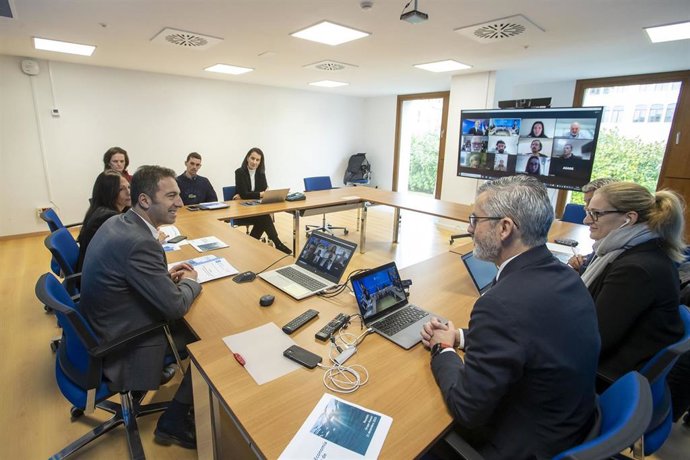 O conselleiro do Mar, , participa na videoconferencia do grupo de expertos na que se fará seguimento da Axenda da Economía Azul Sustentable de Galicia.