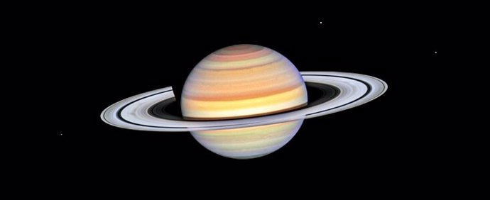 Esta fotografía de Saturno fue tomada por el Telescopio Espacial Hubble de NASA/ESA el 22 de octubre de 2023.