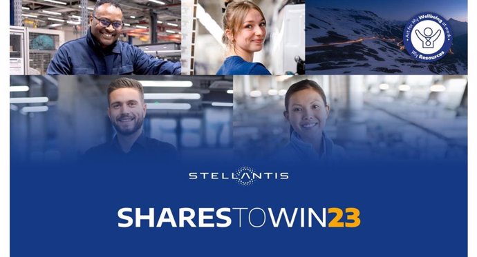 El primer plan de compra de acciones para empleados de Stellantis, bajo el nombre "Shares to win 2023".