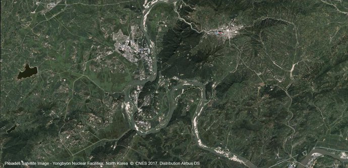 Archivo - Imagen por satélite del complejo nuclear de Yongbyon, en el centro de Corea del Norte (archivo)