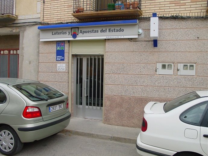 Administración de Cervera del Rio Alhama que ha dado parte del quinto premio del sorteo de Navidad