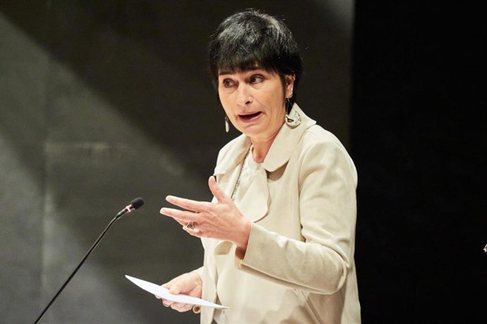 La portavoz de EH Bildu en el Parlamento de Navarra, Laura Aznal.