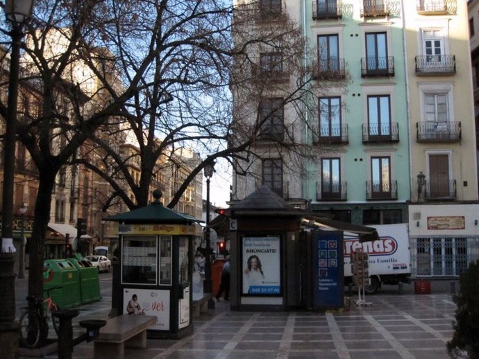 El Kiosko Chalo de Plaza Nueva, en Granada.