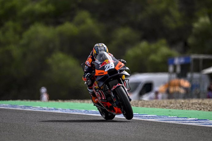 Archivo - Dani Pedrosa a lomos de la KTM durante el Gran Premio de España de 2023