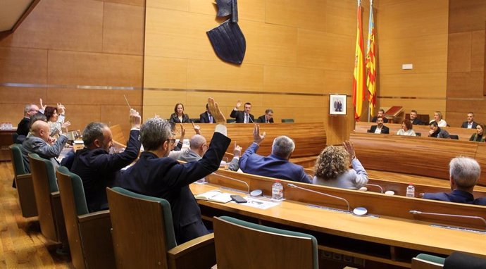 Pleno de presupuestos de la Diputación de Valencia