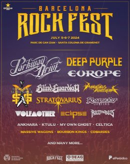 Cartell del Barcelona Rock Fest 2024