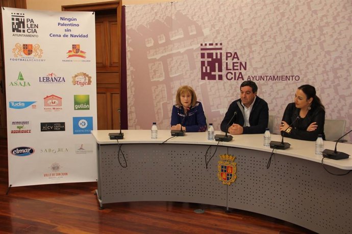 Presentación de la iniciativa Ningún palentino sin cena en Navidad