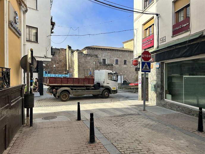 Esquina de la Calle Romero Leal con la Plaza del Rastro de Mérida