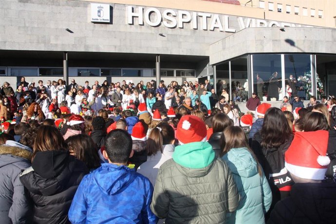 Visita de los alumnos del CEIP Fuente del Oro al Hospital Virgen de la Luz de Cuenca.