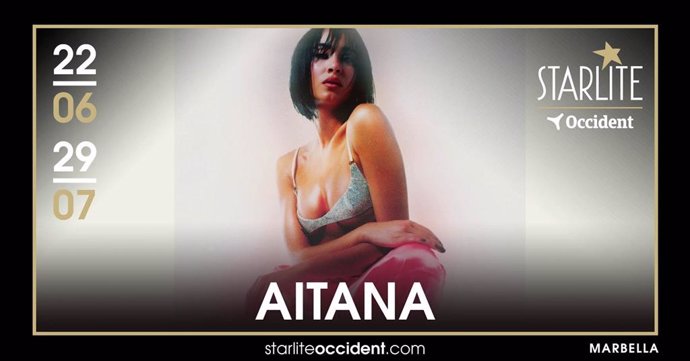 Cartel de Aitana en Starlite