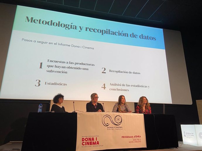 Presentación del infrome sobre la brecha de género en el audiovisual valenciano en la Filmoteca de València