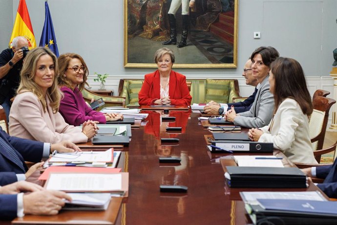 Archivo - La presidenta del Tribunal de Cuentas, Enriqueta Chicano, preside un pleno ordinario del Tribunal de Cuentas, a 26 de Octubre de 2023, en Madrid (España). El Pleno del Tribunal de Cuentas es un órgano colegiado formado por los doce Consejeros de