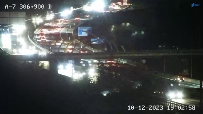 Estado del tráfico en la A-7 kilómetro 306,9
