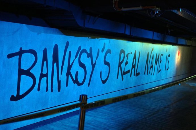 Exposición de Banksy en Berlín, Alemania.