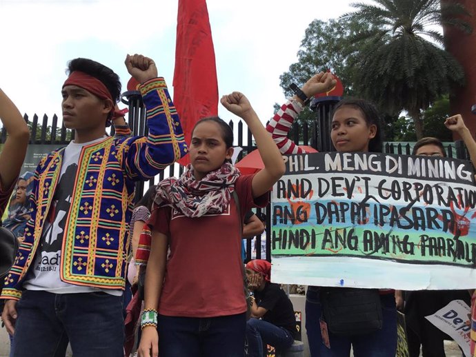Archivo - Manifestación comunista en Filipinas