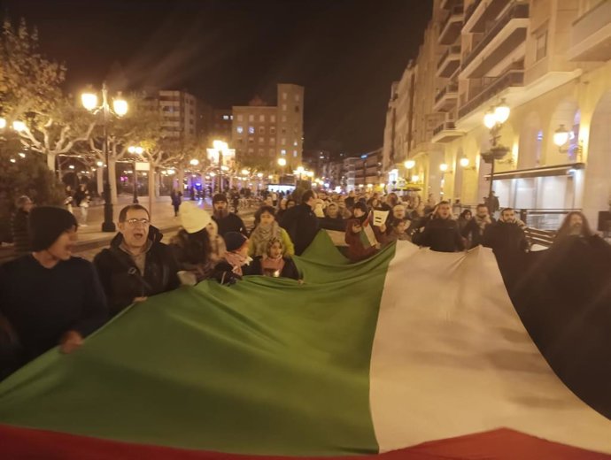 Una de las manifestaciones que se ha desarrollado por el centro de Logroño