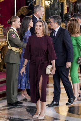 Archivo - La secretaria general del PP, Cuca Gamarra, en una recepción de los Reyes